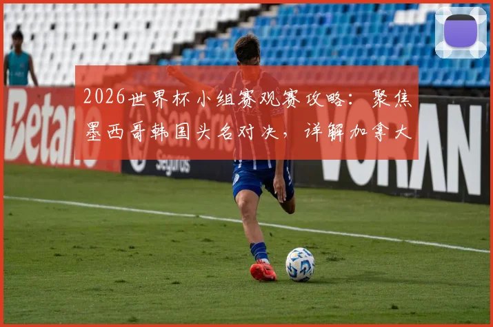 2026世界杯小组赛观赛攻略:聚焦墨西哥韩国头名对决,详解加拿大卡塔尔首胜机遇,附历史交锋与球队前景分析